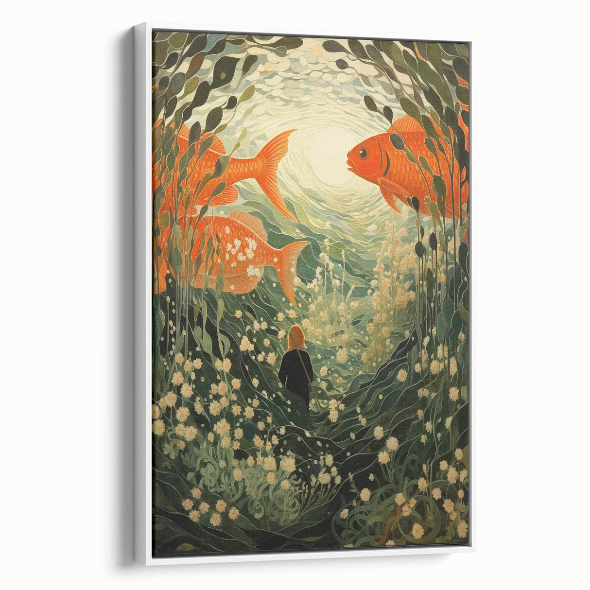Electric Wall Art – Vibrant Underwater Scene with Fish Electric Art Print