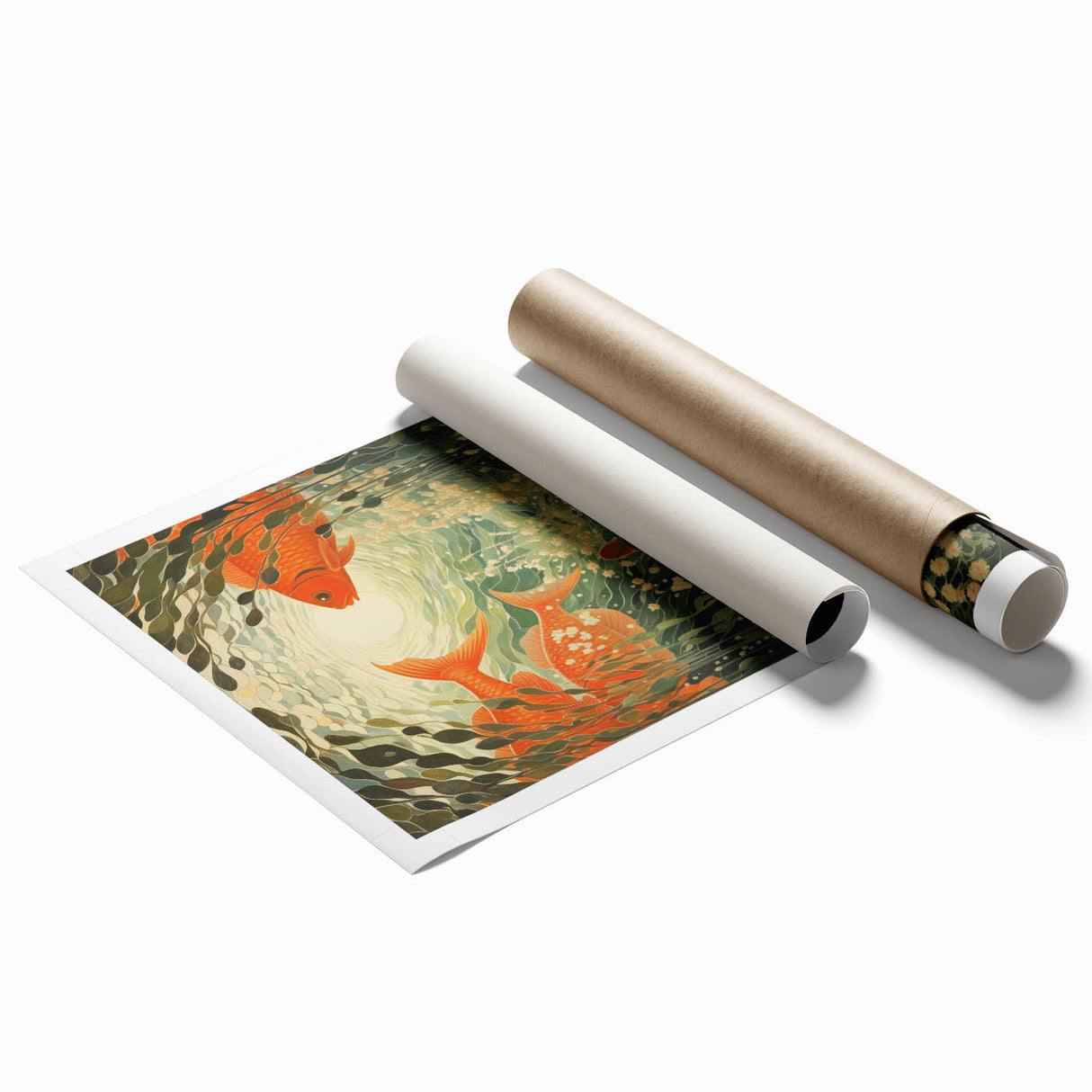 Electric Wall Art – Vibrant Underwater Scene with Fish Electric Art Print
