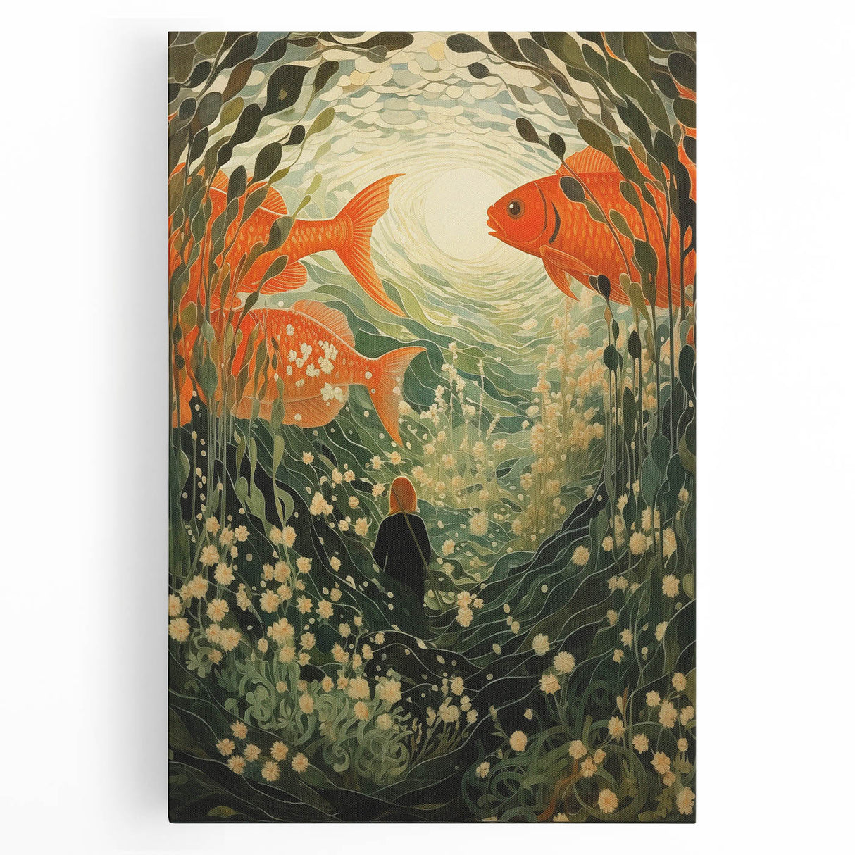 Electric Wall Art – Vibrant Underwater Scene with Fish Electric Art Print