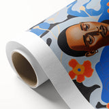 Modern Electric Portrait Canvas - Vibrant Abstract Floral Wall Art Decor