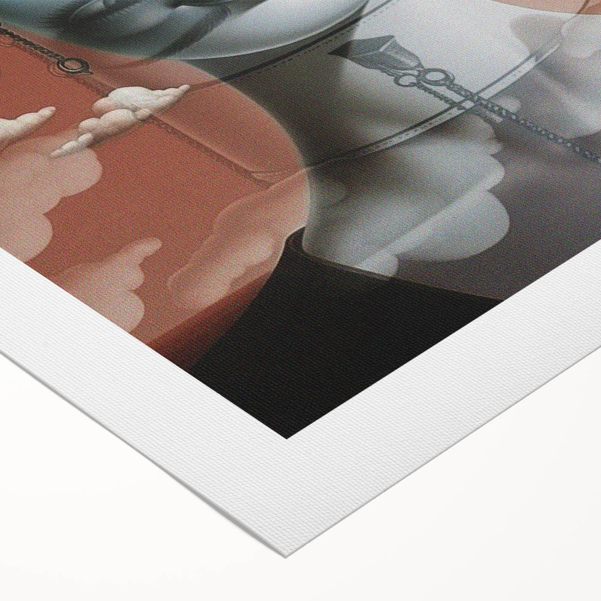 Electric Wall Art – Surreal Portrait with Clouds Electric Art Print