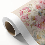 Electric Wall Art – Soft Pink Floral Bouquet with Blue Leaves Electric Print