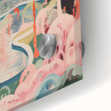 Electric Wall Art – Surreal Fantasy Landscape with Figures Electric Print