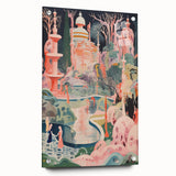 Electric Wall Art – Surreal Fantasy Landscape with Figures Electric Print