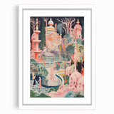 Electric Wall Art – Surreal Fantasy Landscape with Figures Electric Print