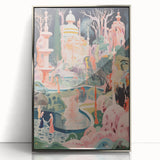 Electric Wall Art – Surreal Fantasy Landscape with Figures Electric Print