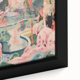 Electric Wall Art – Surreal Fantasy Landscape with Figures Electric Print