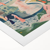 Electric Wall Art – Surreal Fantasy Landscape with Figures Electric Print