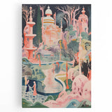 Electric Wall Art – Surreal Fantasy Landscape with Figures Electric Print