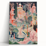 Electric Wall Art – Surreal Fantasy Landscape with Figures Electric Print