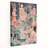 Electric Wall Art – Surreal Fantasy Landscape with Figures Electric Print