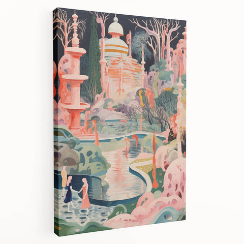 Electric Wall Art: Modern Electric Decor with Dreamy Abstract Landscape