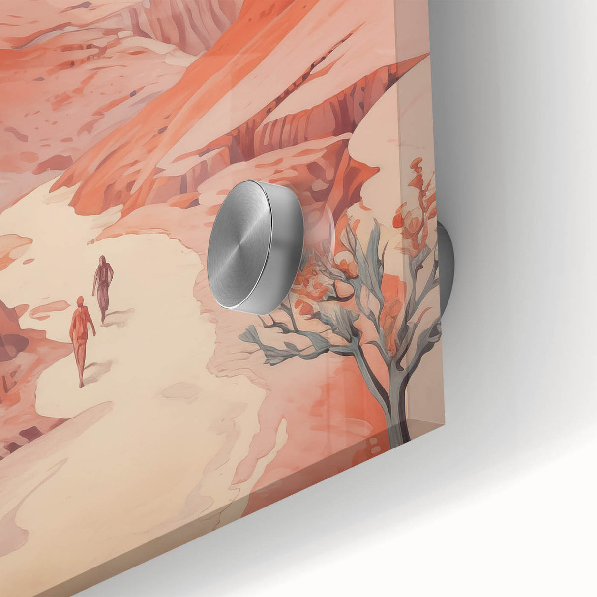 Electric Wall Art: Vibrant Desert Landscape - Modern Electric Decor