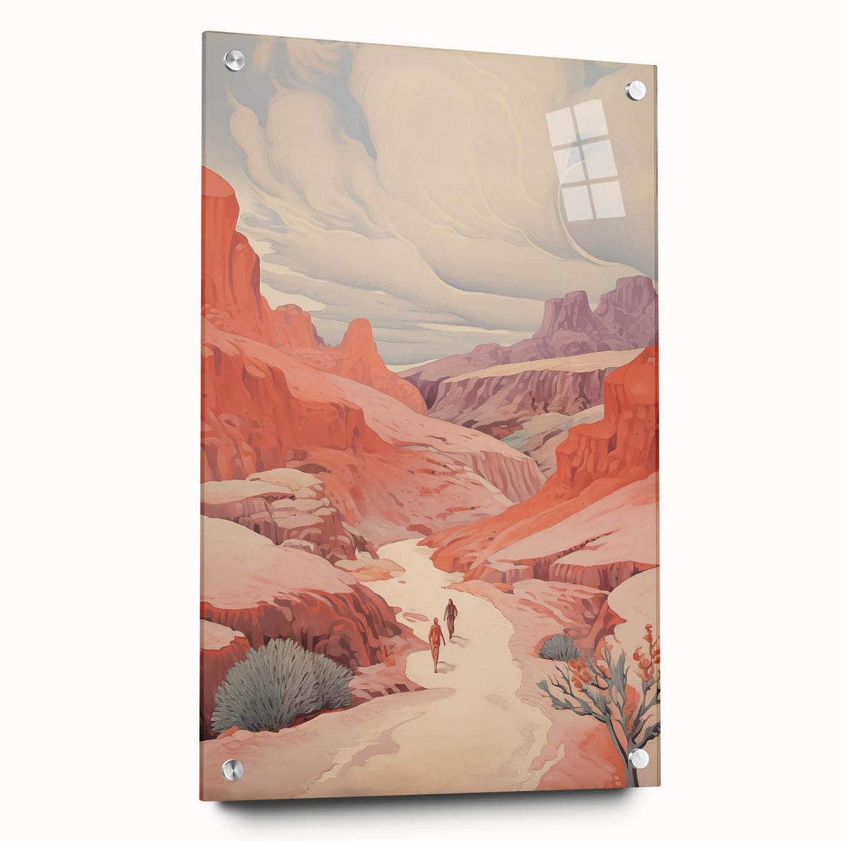 Electric Wall Art: Vibrant Desert Landscape - Modern Electric Decor