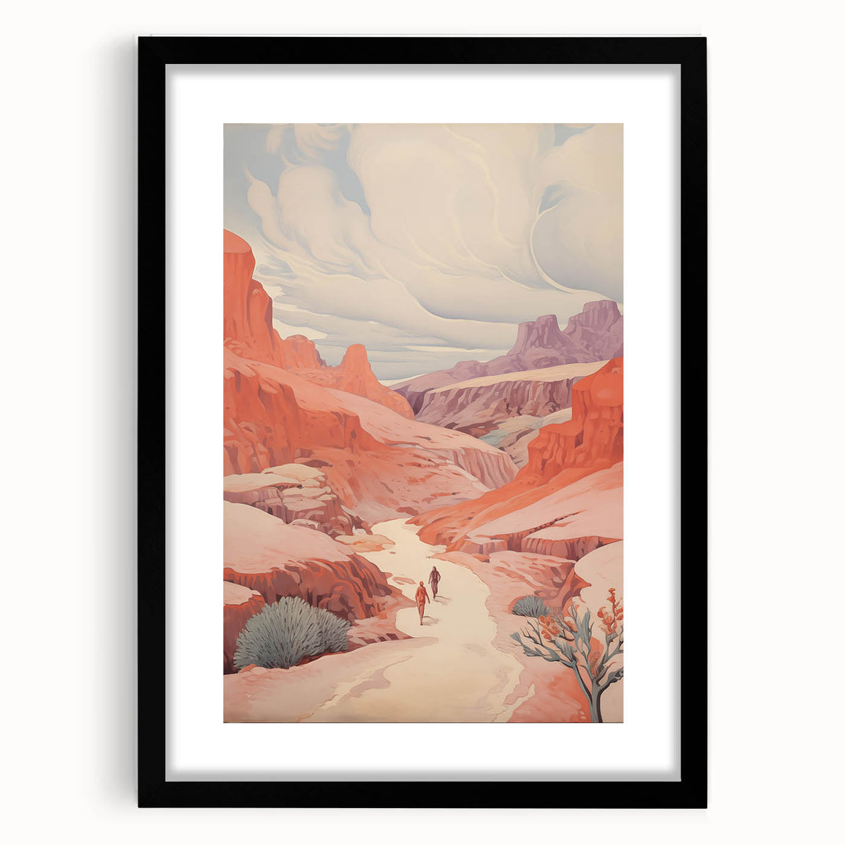 Electric Wall Art: Vibrant Desert Landscape - Modern Electric Decor