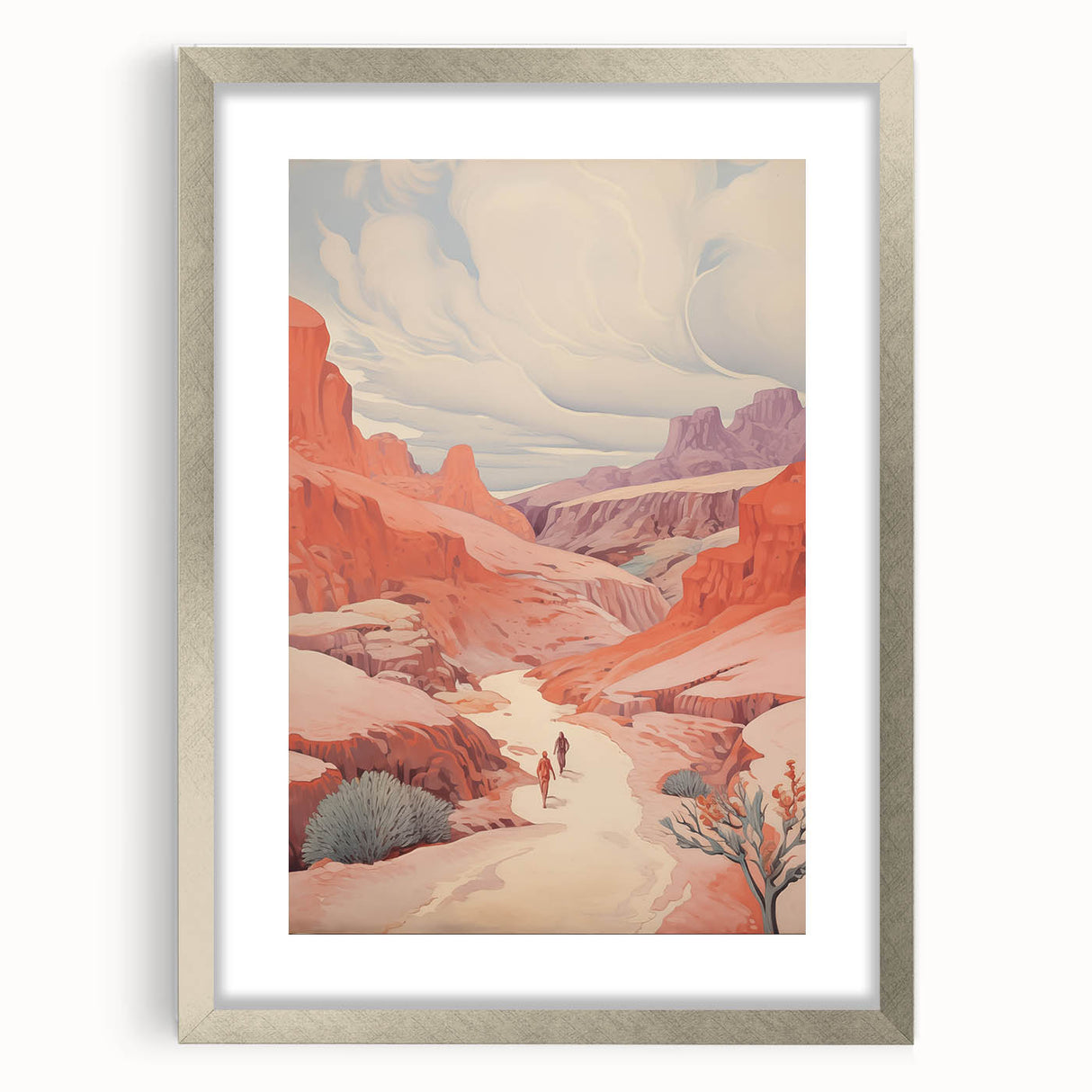Electric Wall Art: Vibrant Desert Landscape - Modern Electric Decor
