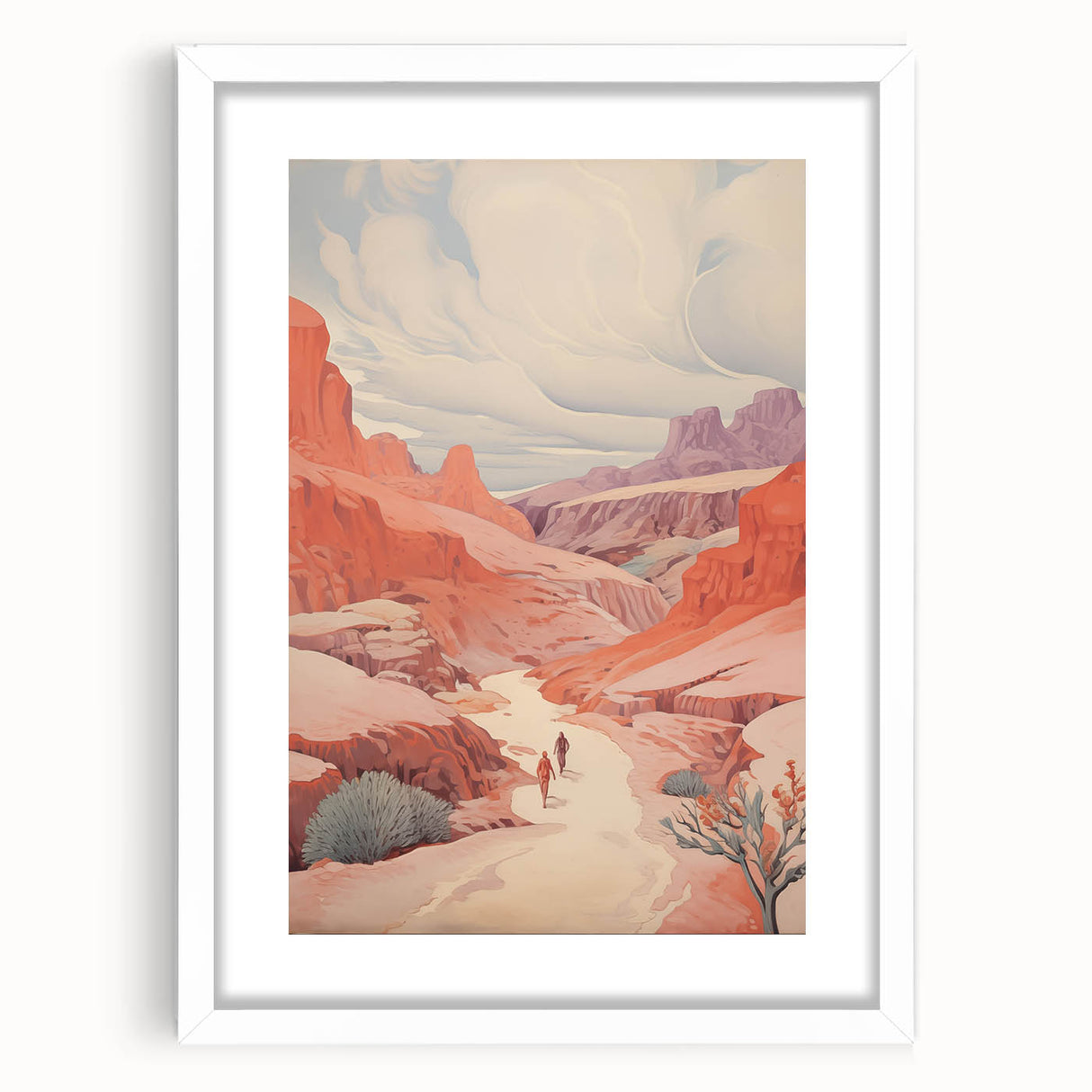 Electric Wall Art: Vibrant Desert Landscape - Modern Electric Decor