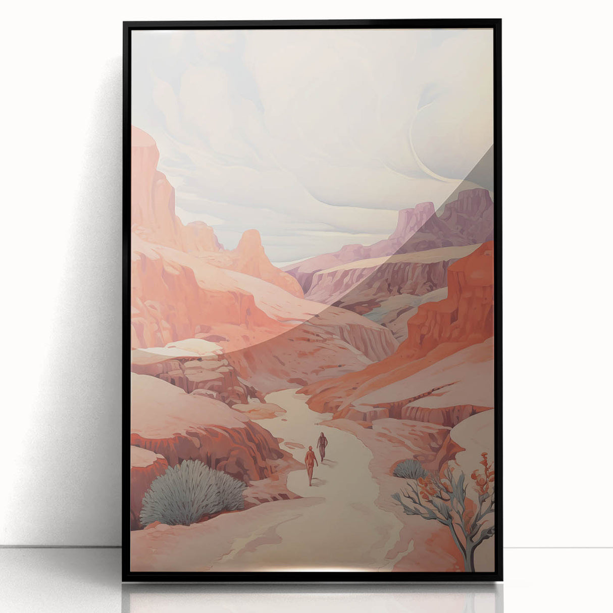 Electric Wall Art: Vibrant Desert Landscape - Modern Electric Decor