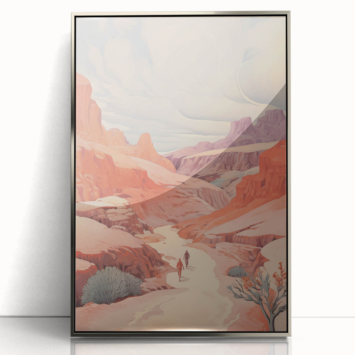 Electric Wall Art: Vibrant Desert Landscape - Modern Electric Decor