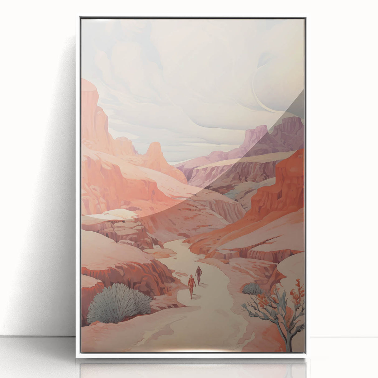 Electric Wall Art: Vibrant Desert Landscape - Modern Electric Decor