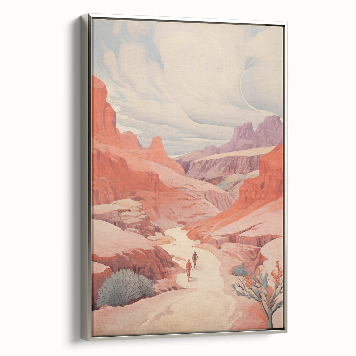 Electric Wall Art: Vibrant Desert Landscape - Modern Electric Decor