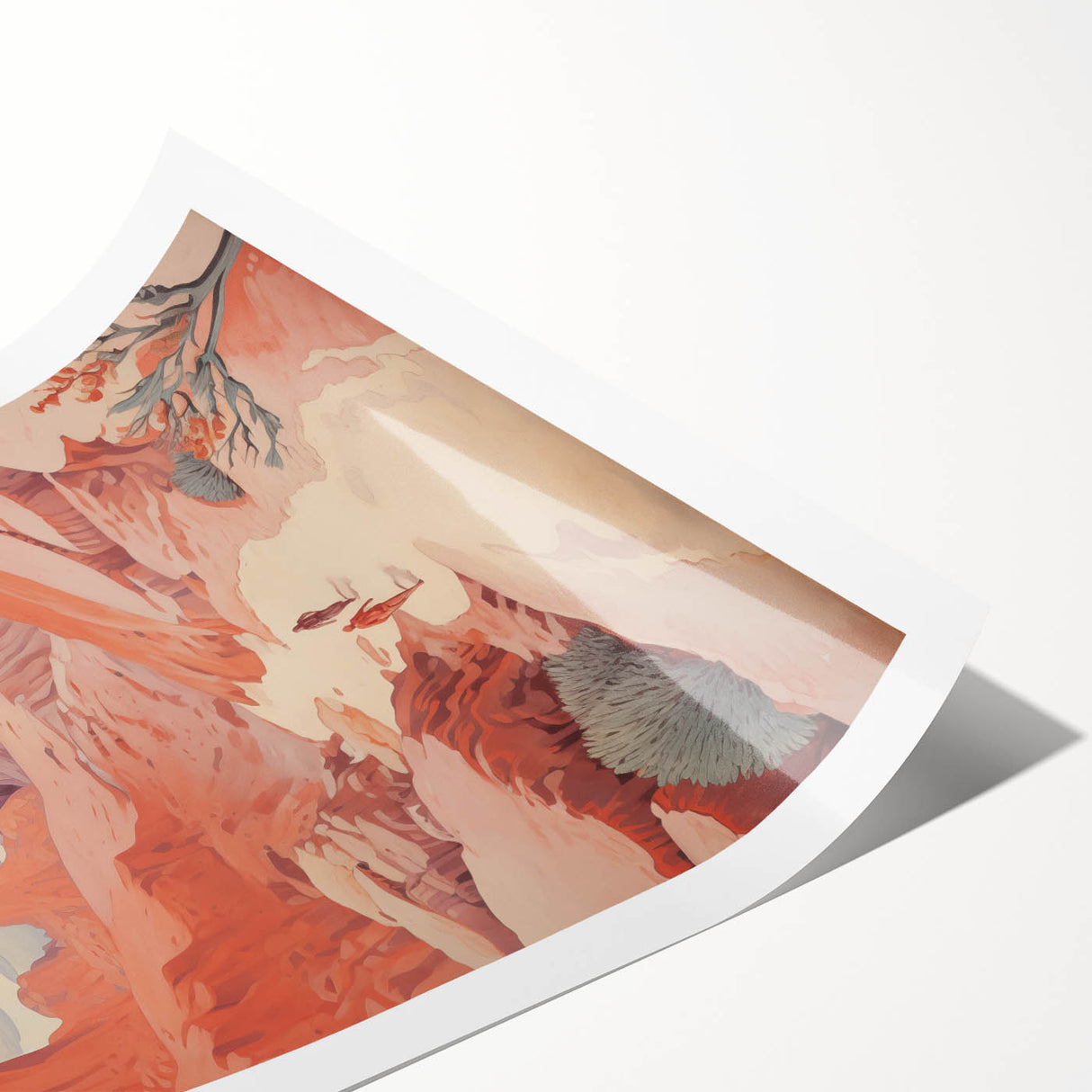 Electric Wall Art: Vibrant Desert Landscape - Modern Electric Decor