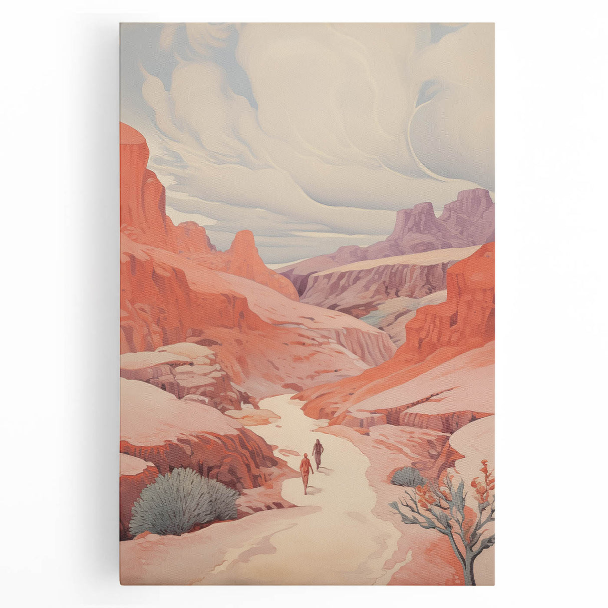 Electric Wall Art: Vibrant Desert Landscape - Modern Electric Decor