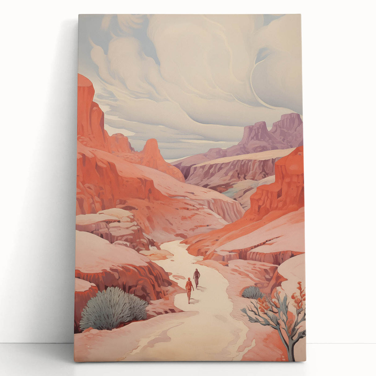 Electric Wall Art: Vibrant Desert Landscape - Modern Electric Decor