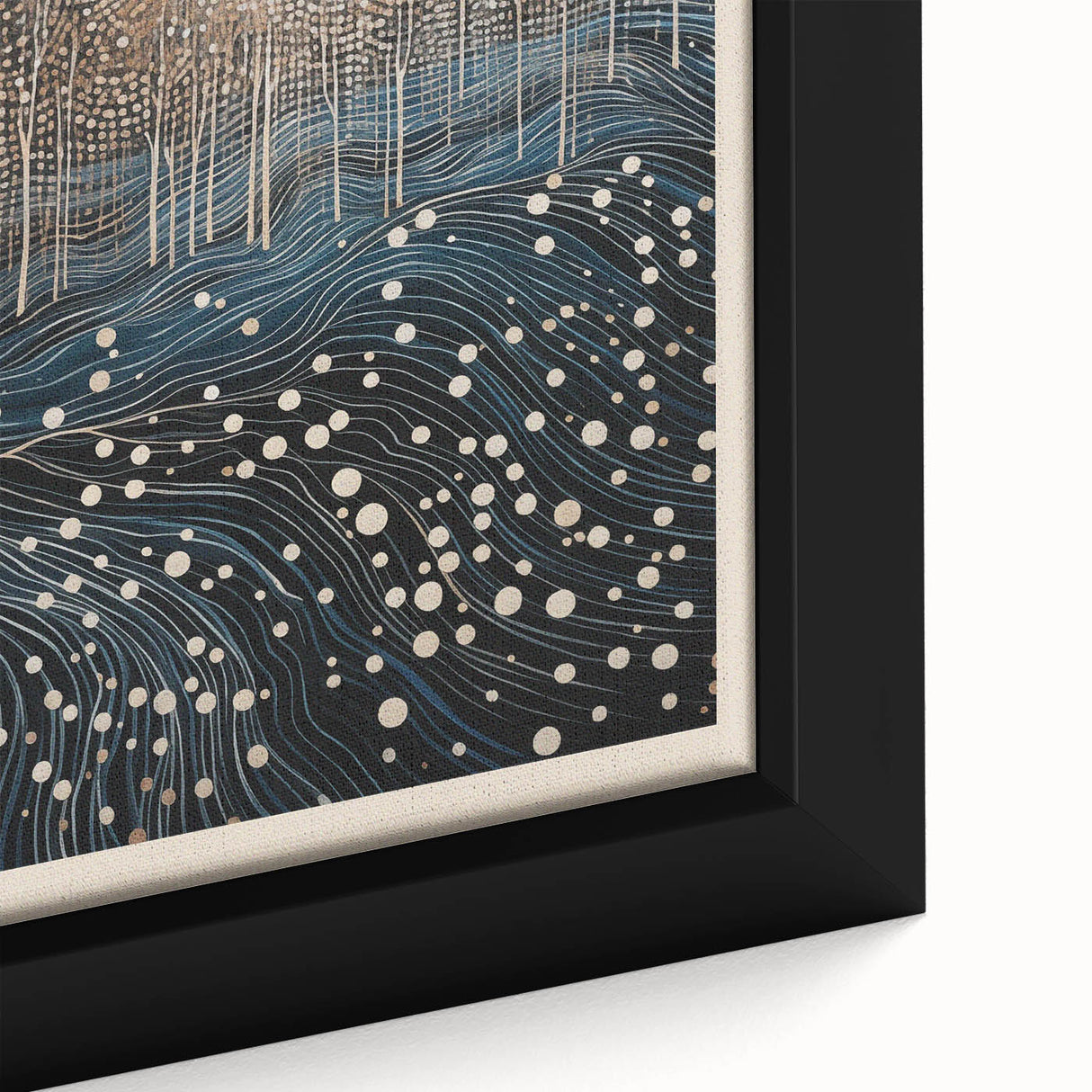 Electric Wall Art: Abstract Night Forest - Modern Electric Decor