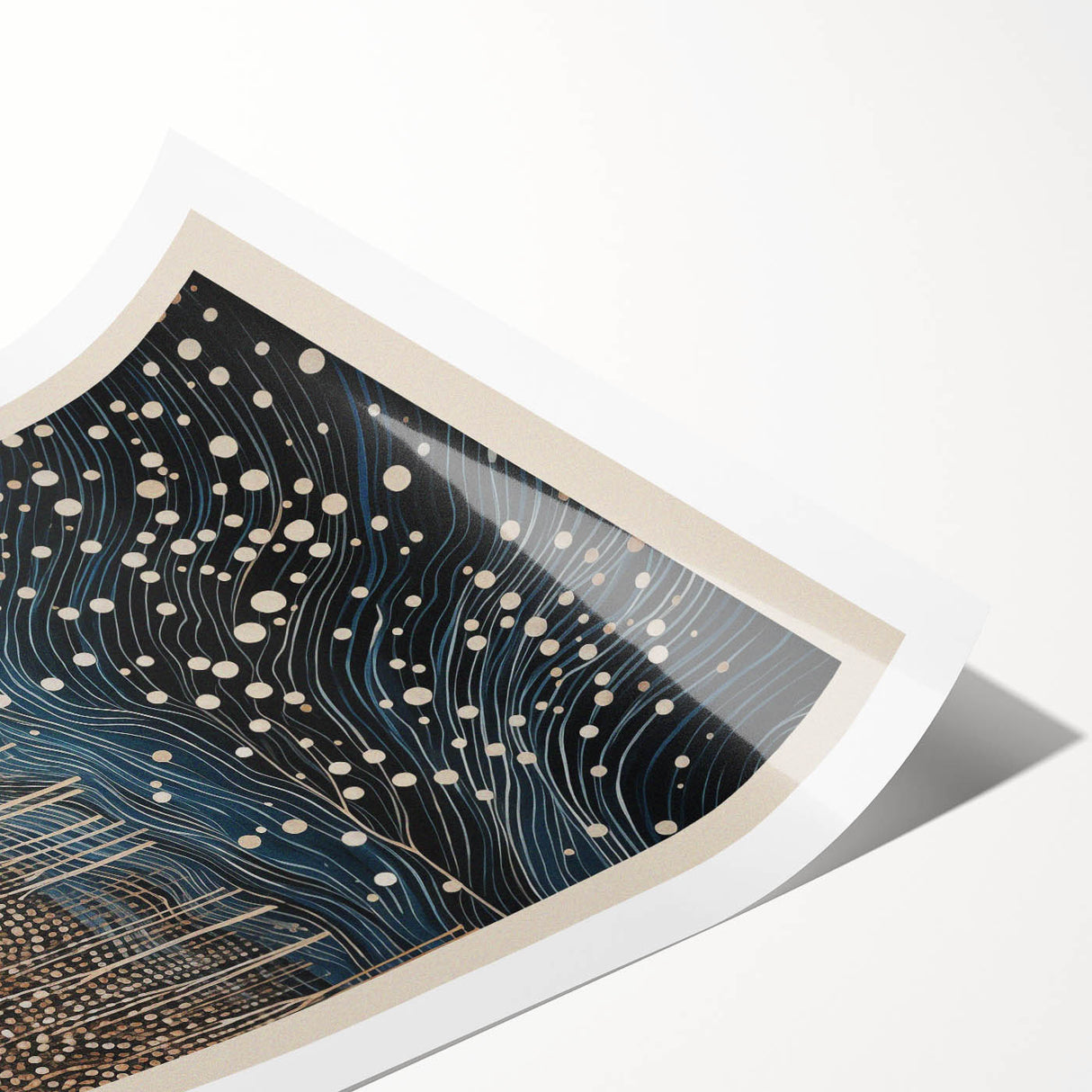 Electric Wall Art: Abstract Night Forest - Modern Electric Decor