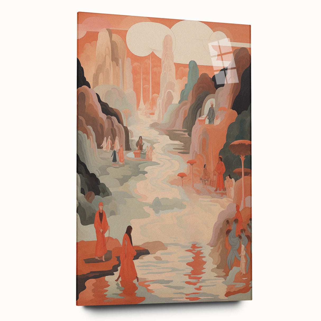 Electric Wall Art: Serene Landscape Journey - Modern Electric Decor