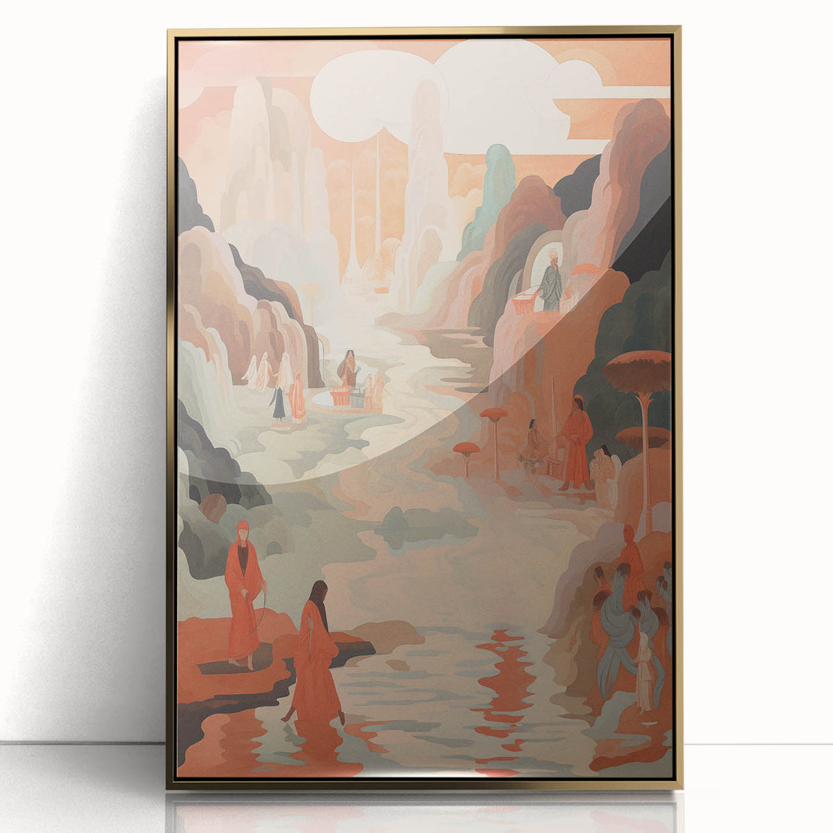 Electric Wall Art: Serene Landscape Journey - Modern Electric Decor