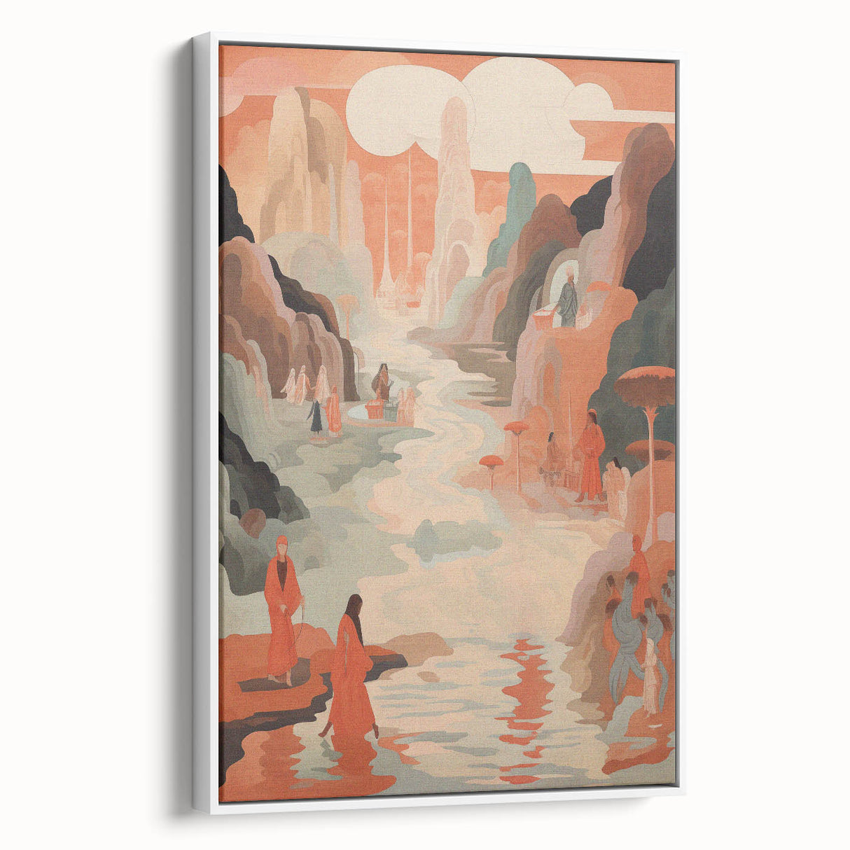 Electric Wall Art: Serene Landscape Journey - Modern Electric Decor