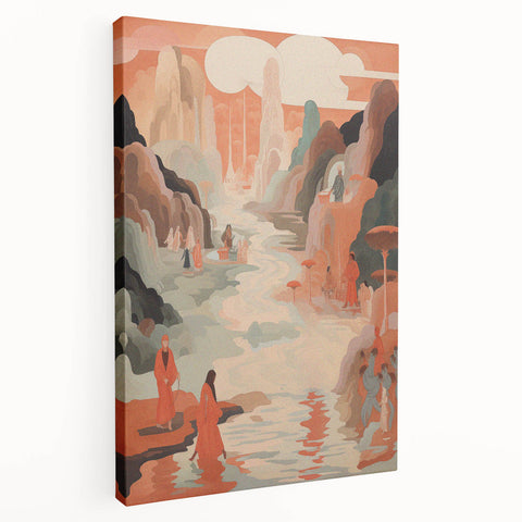 Electric Wall Art: Serene Landscape Journey - Modern Electric Decor