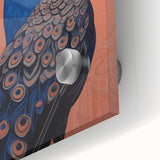 Elegant Electric Peacock Canvas - Modern Vibrant Wall Art Decor