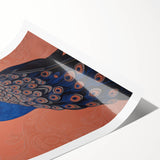 Elegant Electric Peacock Canvas - Modern Vibrant Wall Art Decor