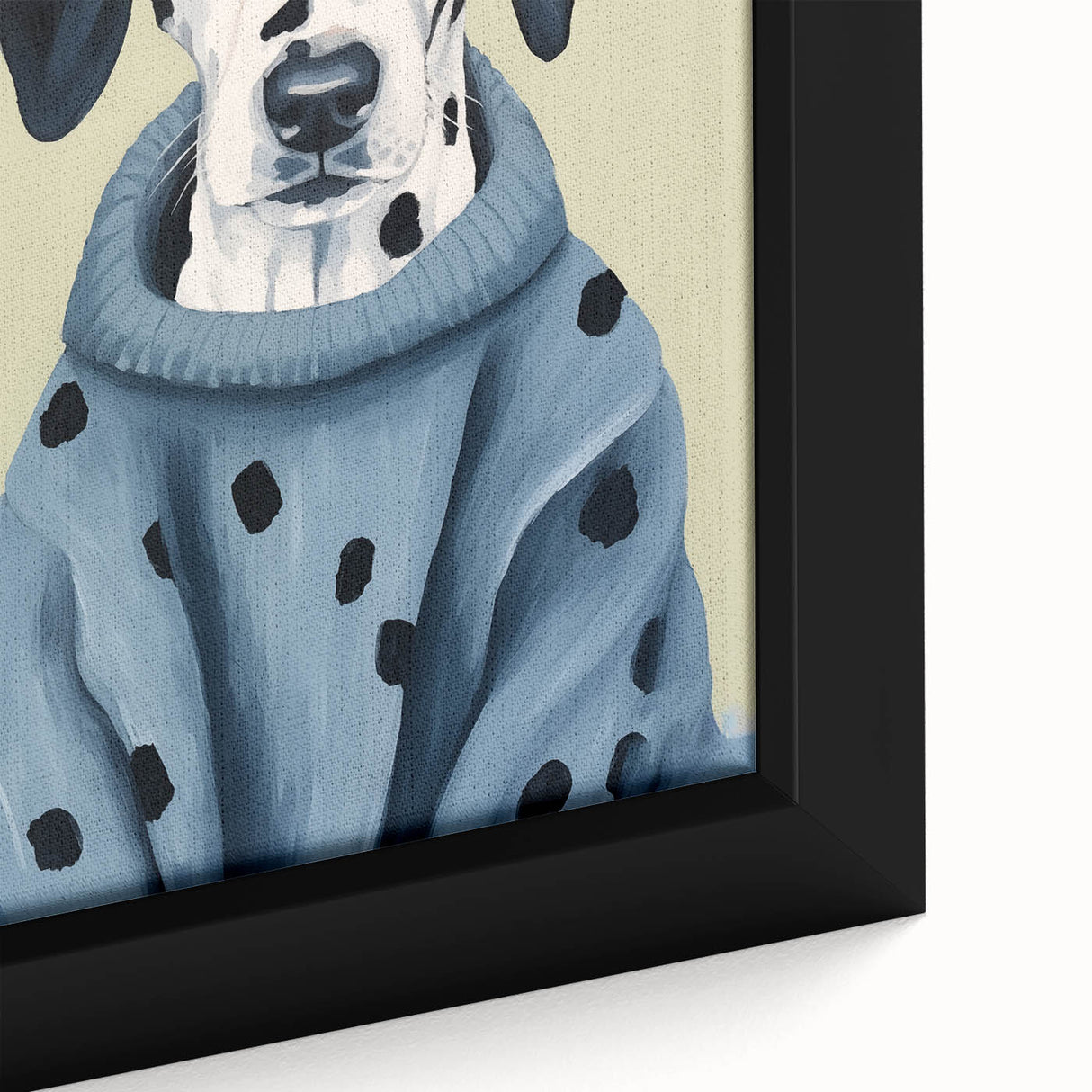 Electric Wall Art: Dalmatian in Cozy Sweater - Modern Electric Decor