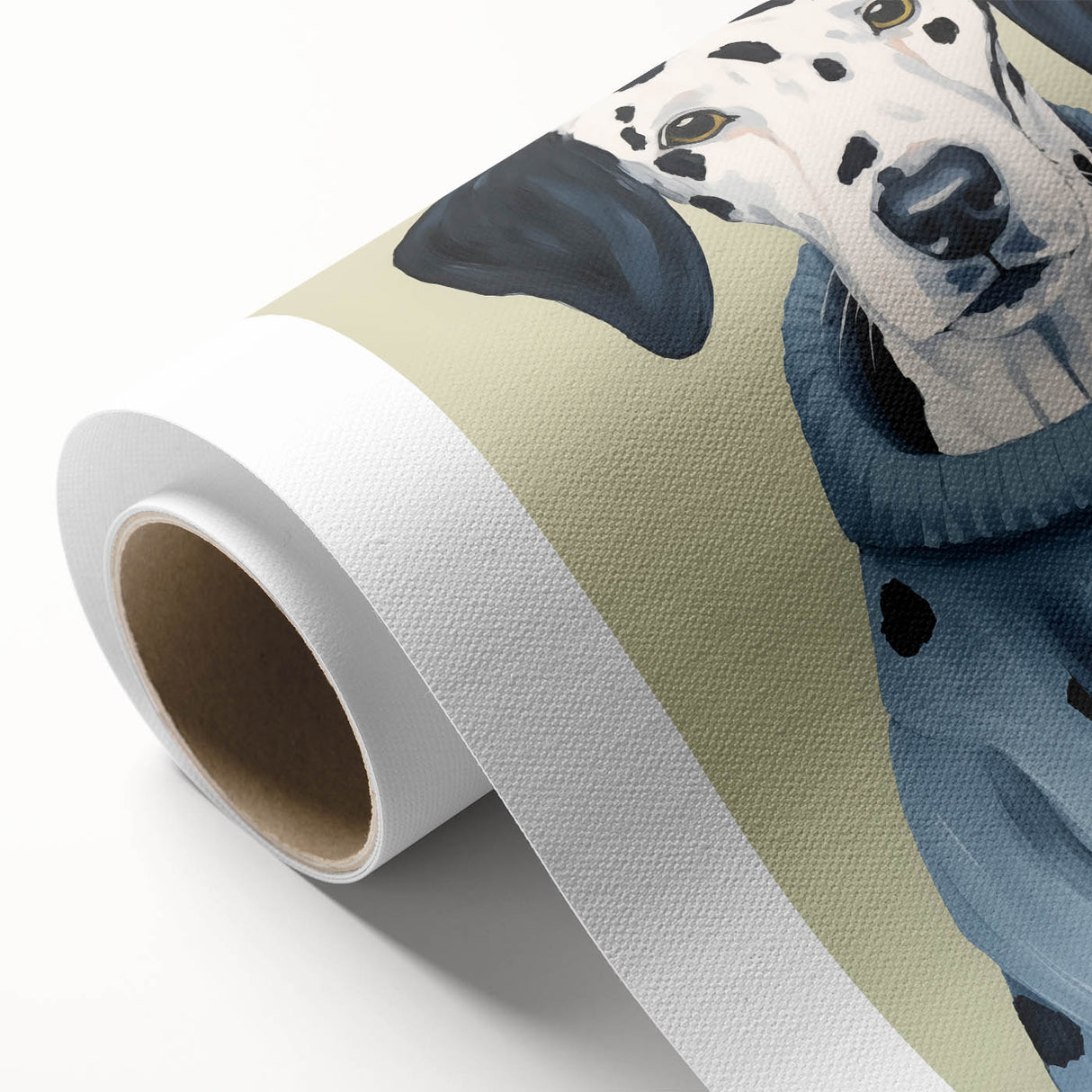 Electric Wall Art: Dalmatian in Cozy Sweater - Modern Electric Decor