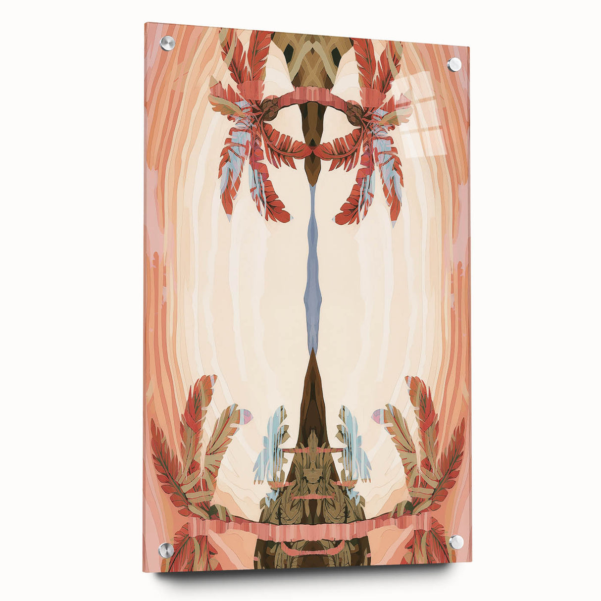 Electric Wall Art: Abstract Tropical Oasis - Modern Electric Decor