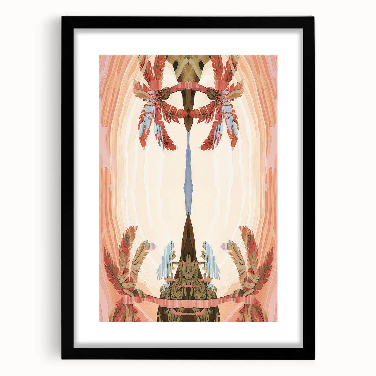Electric Wall Art: Abstract Tropical Oasis - Modern Electric Decor