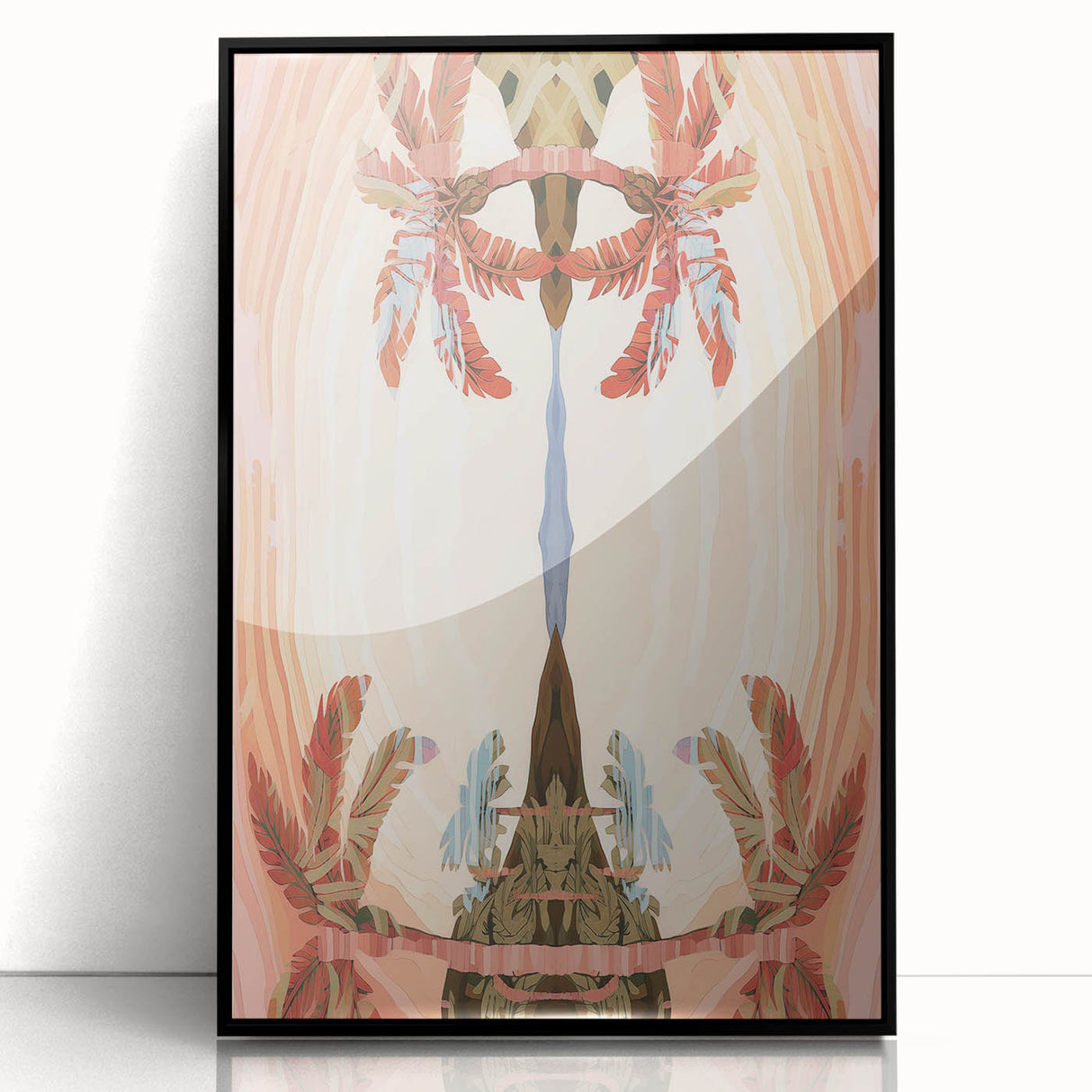 Electric Wall Art: Abstract Tropical Oasis - Modern Electric Decor
