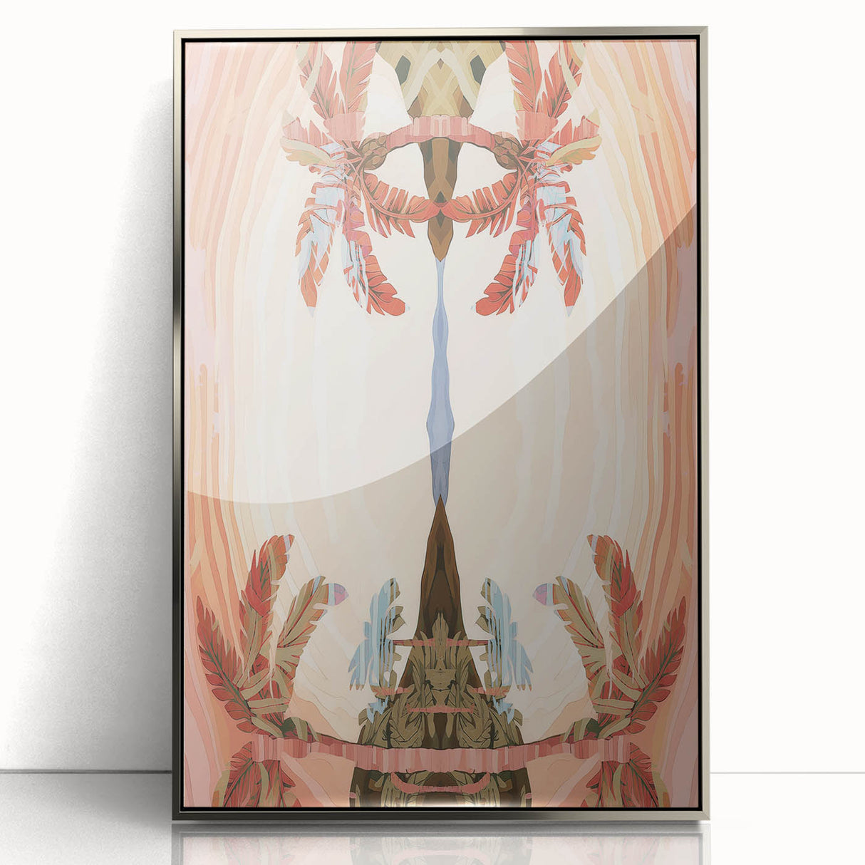 Electric Wall Art: Abstract Tropical Oasis - Modern Electric Decor