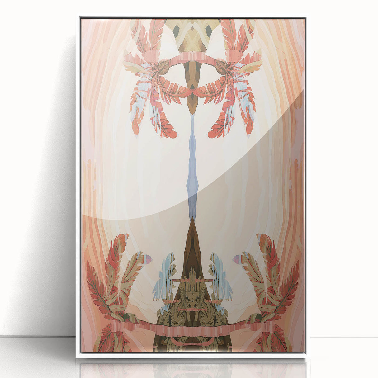 Electric Wall Art: Abstract Tropical Oasis - Modern Electric Decor