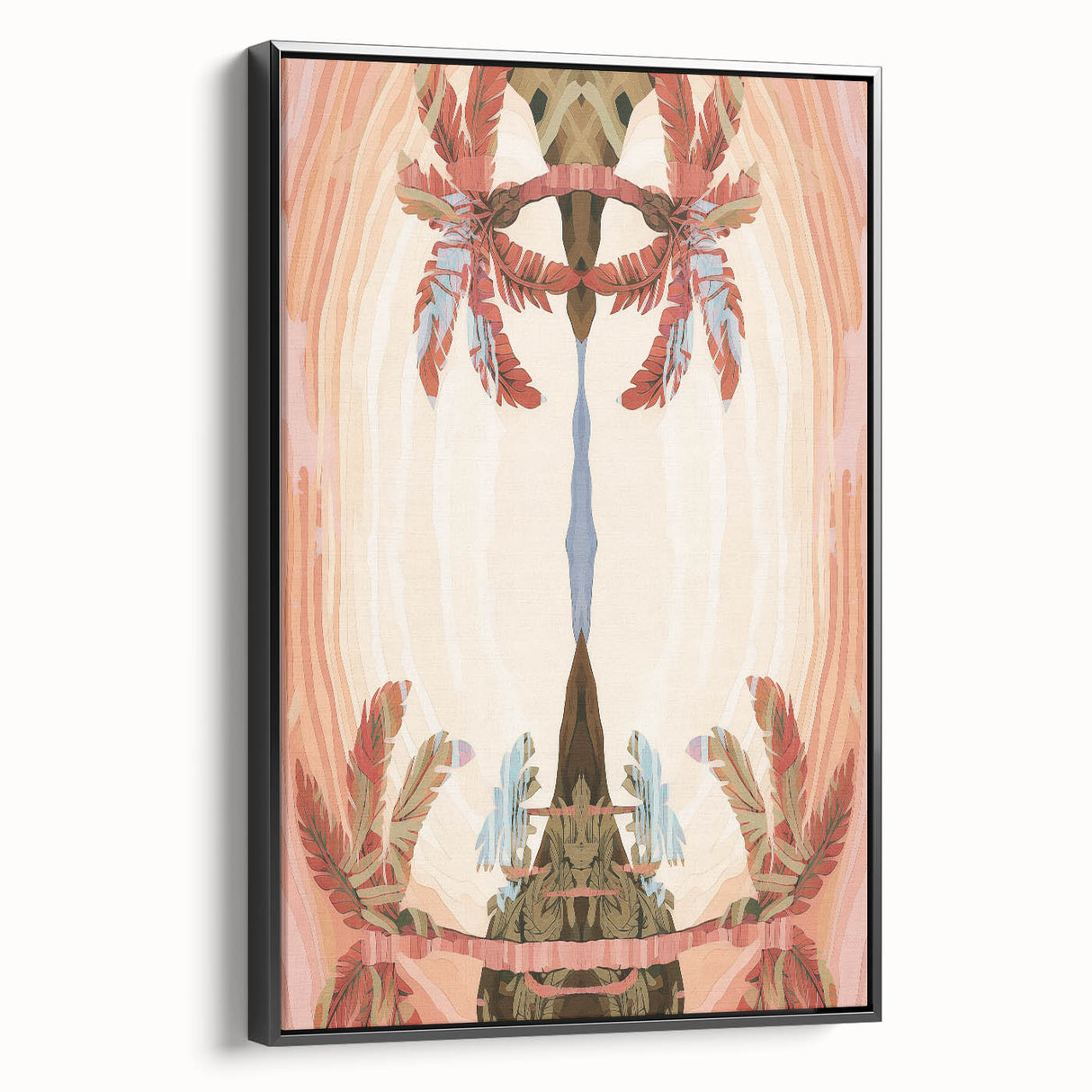 Electric Wall Art: Abstract Tropical Oasis - Modern Electric Decor