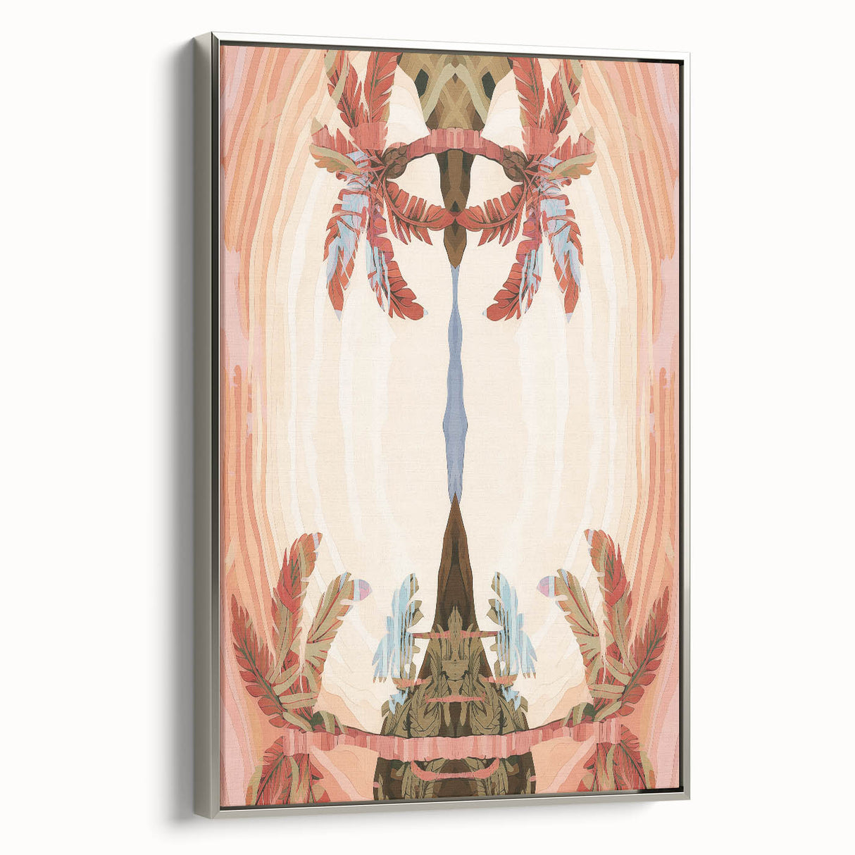 Electric Wall Art: Abstract Tropical Oasis - Modern Electric Decor