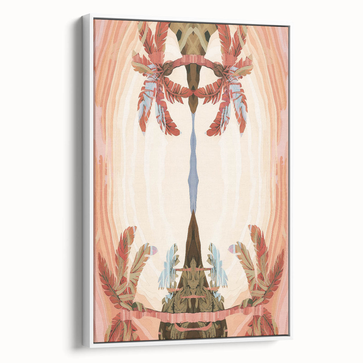 Electric Wall Art: Abstract Tropical Oasis - Modern Electric Decor