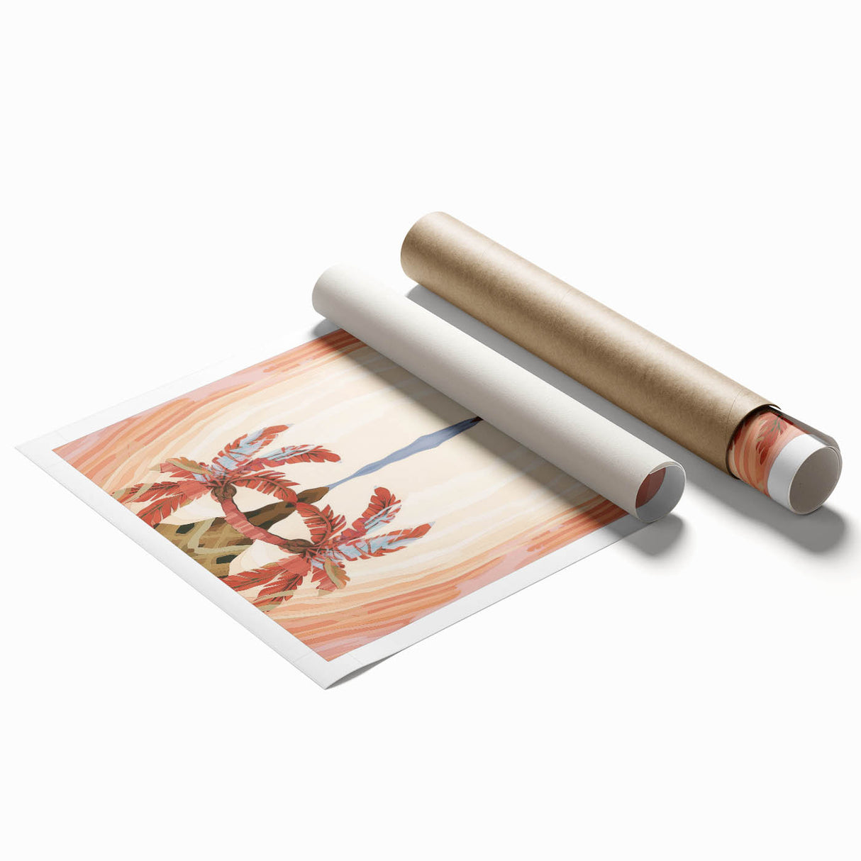 Electric Wall Art: Abstract Tropical Oasis - Modern Electric Decor