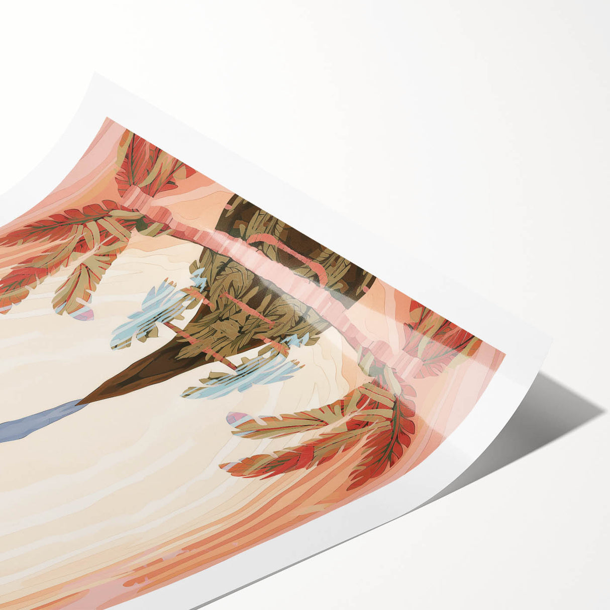 Electric Wall Art: Abstract Tropical Oasis - Modern Electric Decor