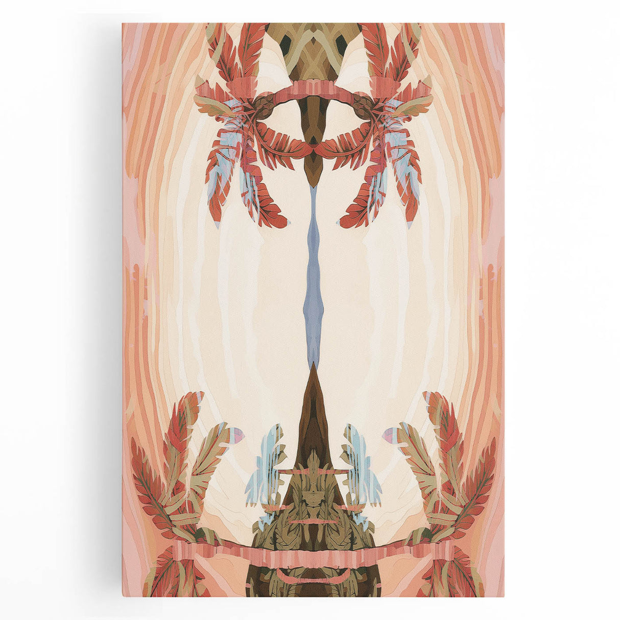 Electric Wall Art: Abstract Tropical Oasis - Modern Electric Decor