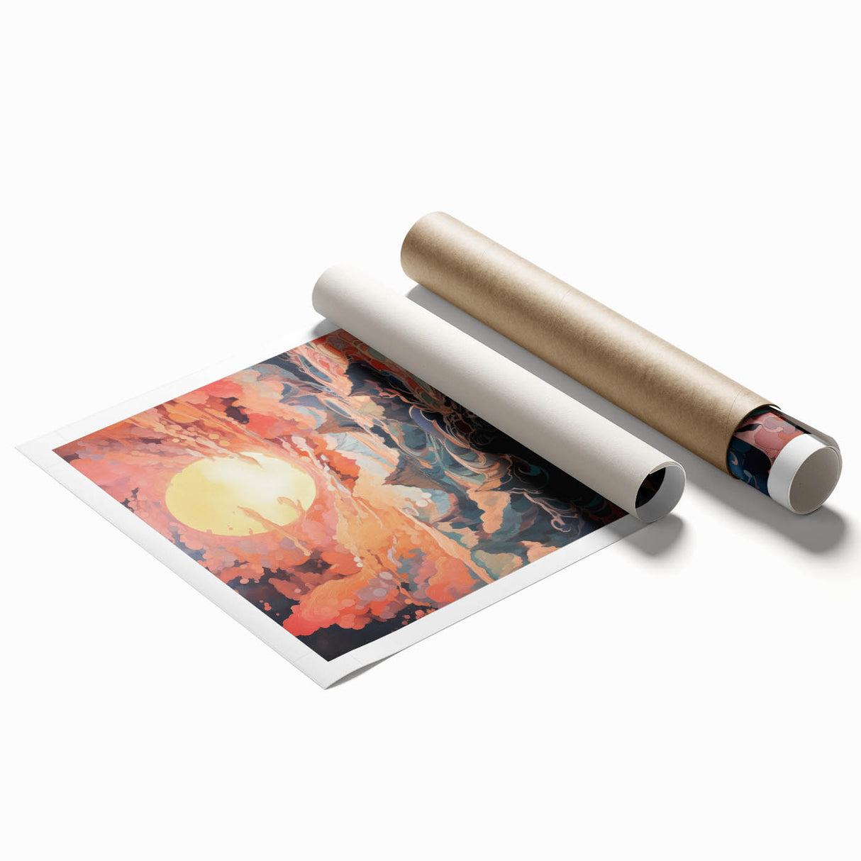 Electric Wall Art: Dreamlike Sunrise Landscape - Modern Electric Decor
